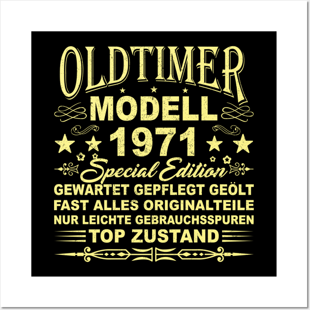 OLDTIMER MODELL BAUJAHR 1971 Wall Art by SinBle